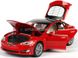 Іграшкова металева машинка Tesla Model S 2016 100D Автопром 6614 1:32 червона 6614R фото 2