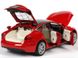 Іграшкова металева машинка Tesla Model S 2016 100D Автопром 6614 1:32 червона 6614R фото 3