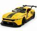 Іграшкова металева машинка Ford Mustang GT3 1:24 Автопром 661293A жовтий 661293AY фото 1