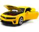 Металлическая модель машины Chevrolet Camaro ZL1 Welly 24042 1:24 желтый 24042WY фото 2