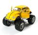 Іграшкова металева машинка Kinsmart Volkswagen Beetle Classical 1967 OFF Road жовтий KT5057WBY фото 2