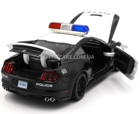 Поліцейська металева машинка Ford Shelby Автопром 68397 1:33 чорний 68397P фото