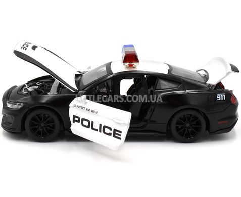 Полицейская металлическая машинка Ford Shelby Автопром 68397 1:33 черный 68397P фото