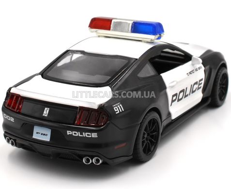 Поліцейська металева машинка Ford Shelby Автопром 68397 1:33 чорний 68397P фото