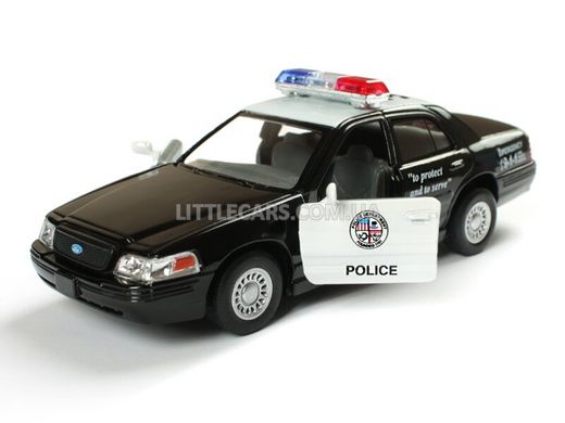 Металлическая модель машины Kinsmart Ford Crown Victoria Police Interceptor полицейский KT5327WBL фото