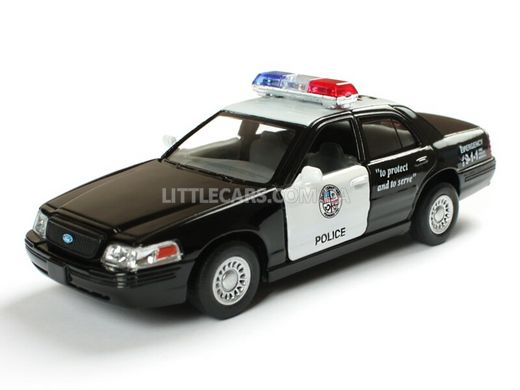 Металлическая модель машины Kinsmart Ford Crown Victoria Police Interceptor полицейский KT5327WBL фото