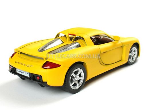Іграшкова металева машинка Kinsmart Porsche Carrera GT жовтий матовий KT5371WY фото