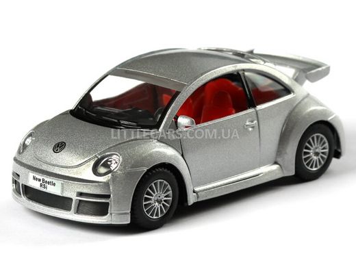 Іграшкова металева машинка Kinsmart Volkswagen New Beetle RSI сірий KT5058WG фото