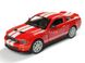Іграшкова металева машинка Kinsmart Ford Mustang Shelby GT500 2007 червоний KT5310WR фото 1