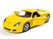 Іграшкова металева машинка Kinsmart Porsche Carrera GT жовтий матовий KT5371WY фото 2