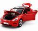 Іграшкова металева машинка Tesla Model 3 Автопром 1:23 AP7728 червона AP7728R фото 2