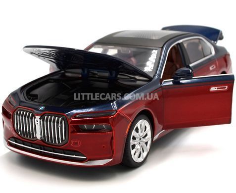 Іграшкова машинка BMW i7 1:25 Автопром 68288A(R) червоно-синя 68288A(R) фото