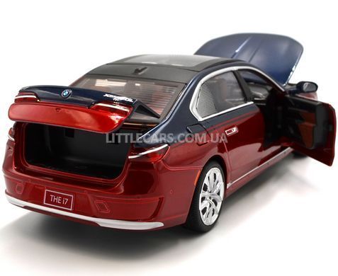Іграшкова машинка BMW i7 1:25 Автопром 68288A(R) червоно-синя 68288A(R) фото