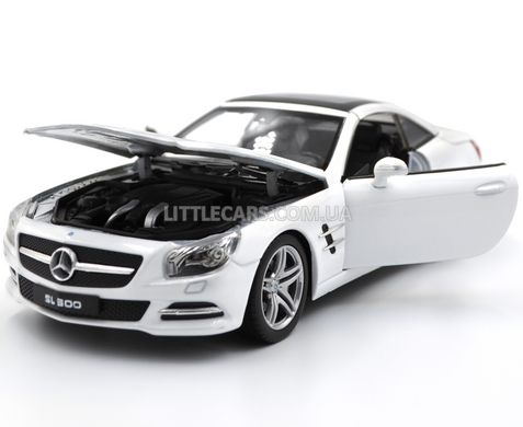 Металлическая модель машины Mercedes-Benz SL500 2012 Welly 24041 1:24 белый 24041WW фото