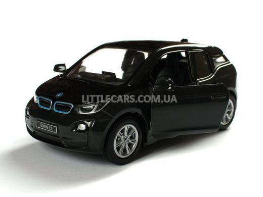 Іграшкова металева машинка Kinsmart BMW i3 черно-сірий KT5380WBL фото