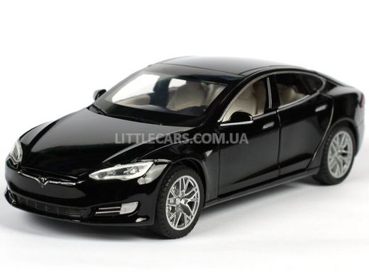 Моделька машины Tesla Model S 2016 100D Автопром 6614 1:32 черная 6614BL фото