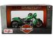 Мотоцикл Maisto Harley-Davidson 2000 FLSTF Street Stalker 1:18 зеленый 3936037G фото 3