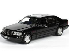 Металлическая модель машины Автопром Mercedes W140 1:32 черный 32014BL фото