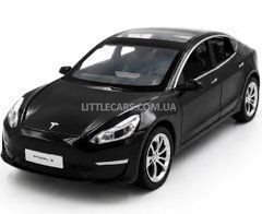 Іграшкова металева машинка Tesla Model 3 Автопром 1:23 AP7728 чорна AP7728BL фото