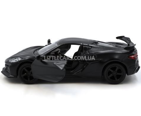 Іграшкова металева машинка Chevrolet Corvette C8 Z06 1:38 RMZ City 554077M чорний матовий 554077MBL фото