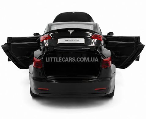 Іграшкова металева машинка Tesla Model 3 Автопром 1:23 AP7728 чорна AP7728BL фото