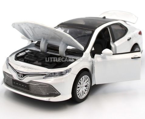 Іграшкова металева машинка Toyota Camry 2017 1:34 Автопром 68459 біла 68459W фото