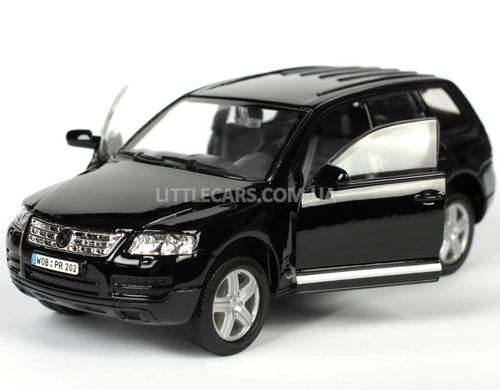 Металлическая модель машины Welly Volkswagen Touareg 1:31 черный 39877CWBL фото