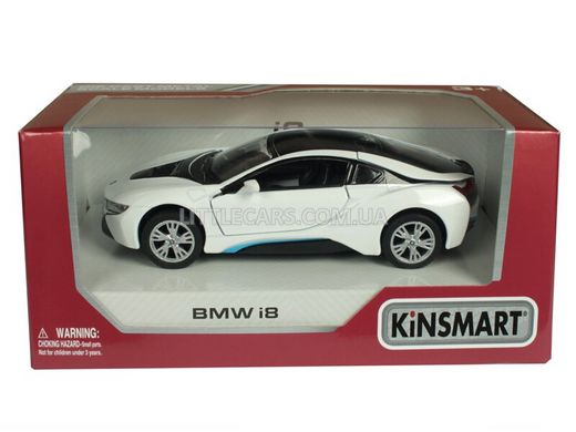 Металлическая модель машины Kinsmart BMW i8 белый KT5379WW фото