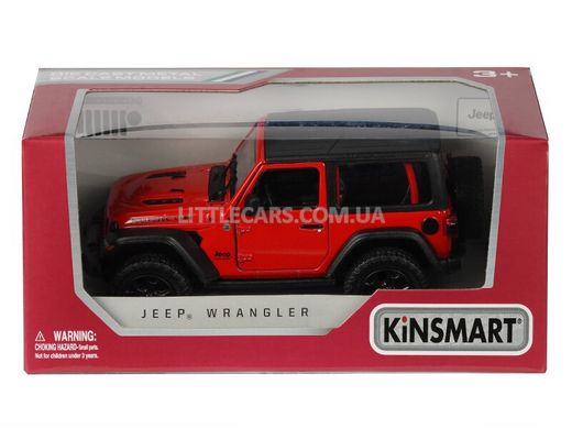 Іграшкова металева машинка Kinsmart Jeep Wrangler червоний KT5412WBR фото