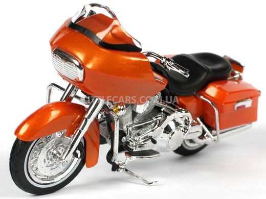 Мотоцикл Maisto Harley-Davidson 2002 FLTR Road Glide 1:18 помаранчевий 3936038 фото