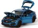 Металлическая модель машины Автопром Honda Civic Type R 1:30 синяя 6606B фото 2