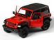 Металлическая модель машины Kinsmart Jeep Wrangler красный KT5412WBR фото 2
