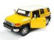 Іграшкова металева машинка Kinsmart Toyota FG Cruiser жовтий KT5343WY фото 2