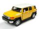 Іграшкова металева машинка Kinsmart Toyota FG Cruiser жовтий KT5343WY фото 1