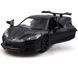 Іграшкова металева машинка Chevrolet Corvette C8 Z06 1:38 RMZ City 554077M чорний матовий 554077MBL фото 2