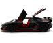Металева модель машини Lamborghini Aventador SVJ Автопром 68472 1:32 чорна матова 68472MBL фото 3