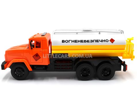 Игрушечный бензовоз КРАЗ Автопром KR-2202-14A 1:16 оранжевый KR-2202-14A фото
