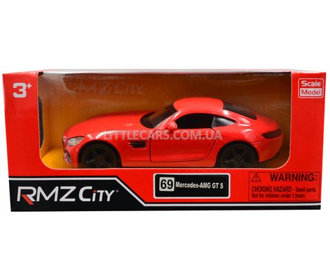 Іграшкова металева машинка Mercedes-Benz AMG GT 2017 1:38 RMZ City 554988 червоний 554988R фото