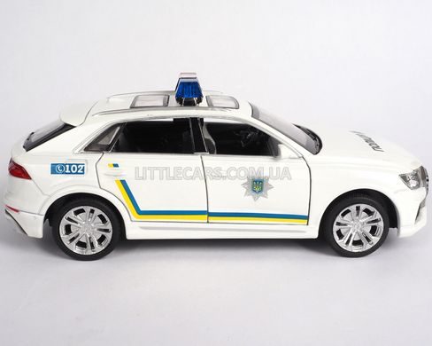 Іграшкова металева машинка Автопром 6627P Audi Q8 1:32 Поліція 6627P фото