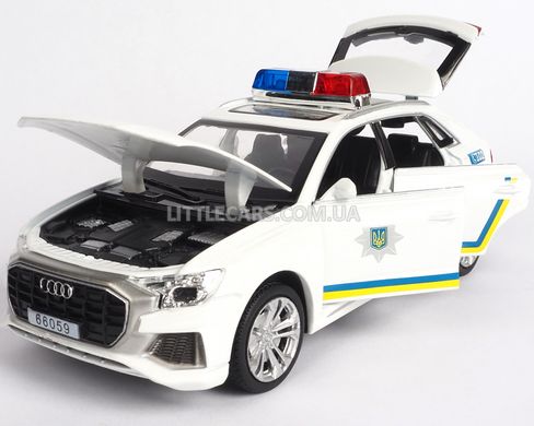 Іграшкова металева машинка Автопром 6627P Audi Q8 1:32 Поліція 6627P фото
