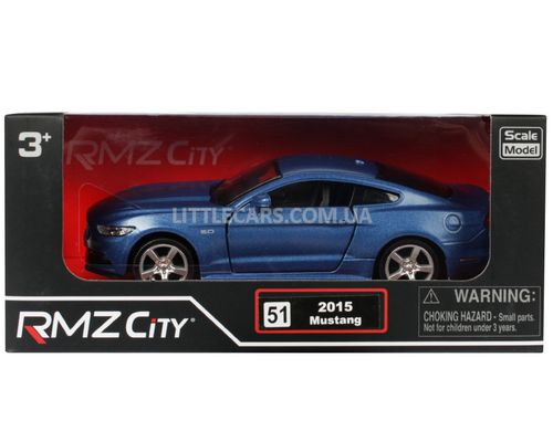 Іграшкова металева машинка RMZ Ford Mustang 2015 1:38 синій матовий 554029MB фото