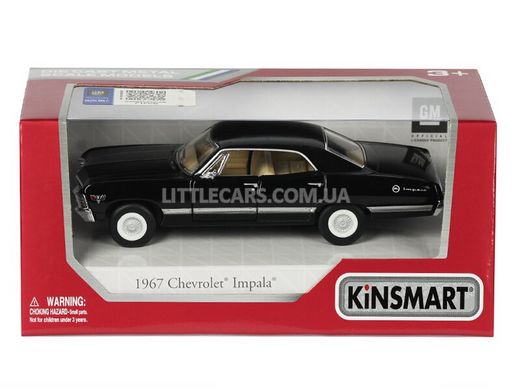 Іграшкова металева машинка Kinsmart Chevrolet Impala 1967 чорна KT5418WBL фото