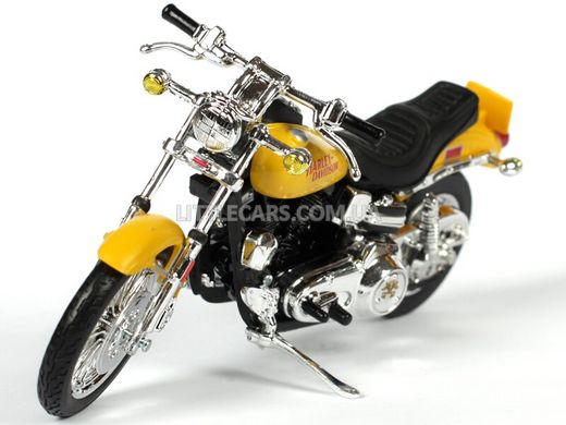 Мотоцикл Maisto Harley-Davidson 1977 FXS Low Rider 1:18 жовтий 3936038Y фото