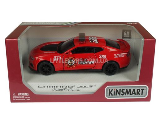 Іграшкова металева машинка Kinsmart Chevrolet Camaro ZL1 пожежний KT5399WPRR фото