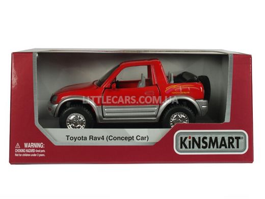 Іграшкова металева машинка Kinsmart Toyota Rav4 Concept Car червона KT5011WR фото