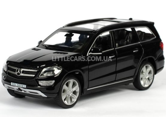 Іграшкова металева машинка Автопром Mercedes Benz GL500 (X166) 1:32 чорний 6601BL фото