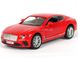 Іграшкова металева машинка RMZ City Bentley Continental GT 2017 червоний матовий 554043MAR фото 1