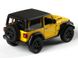 Іграшкова металева машинка Kinsmart Jeep Wrangler жовтий KT5412WBY фото 3