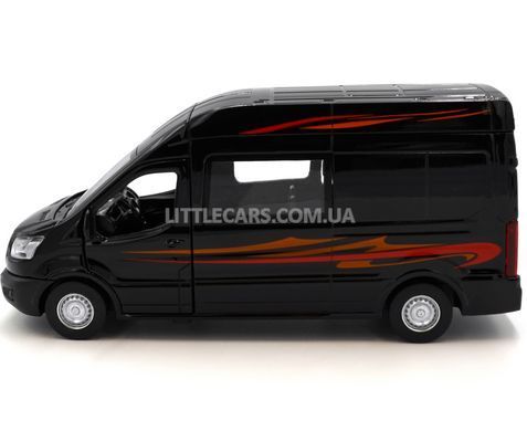 Іграшкова машинка Ford Transit 1:35 Автопром 68453 чорний 68453BL фото