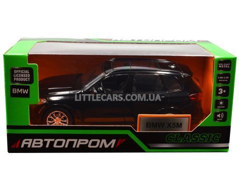 Іграшкова металева машинка BMW X5M Автопром 68497 1:32 чорна 68497BL фото